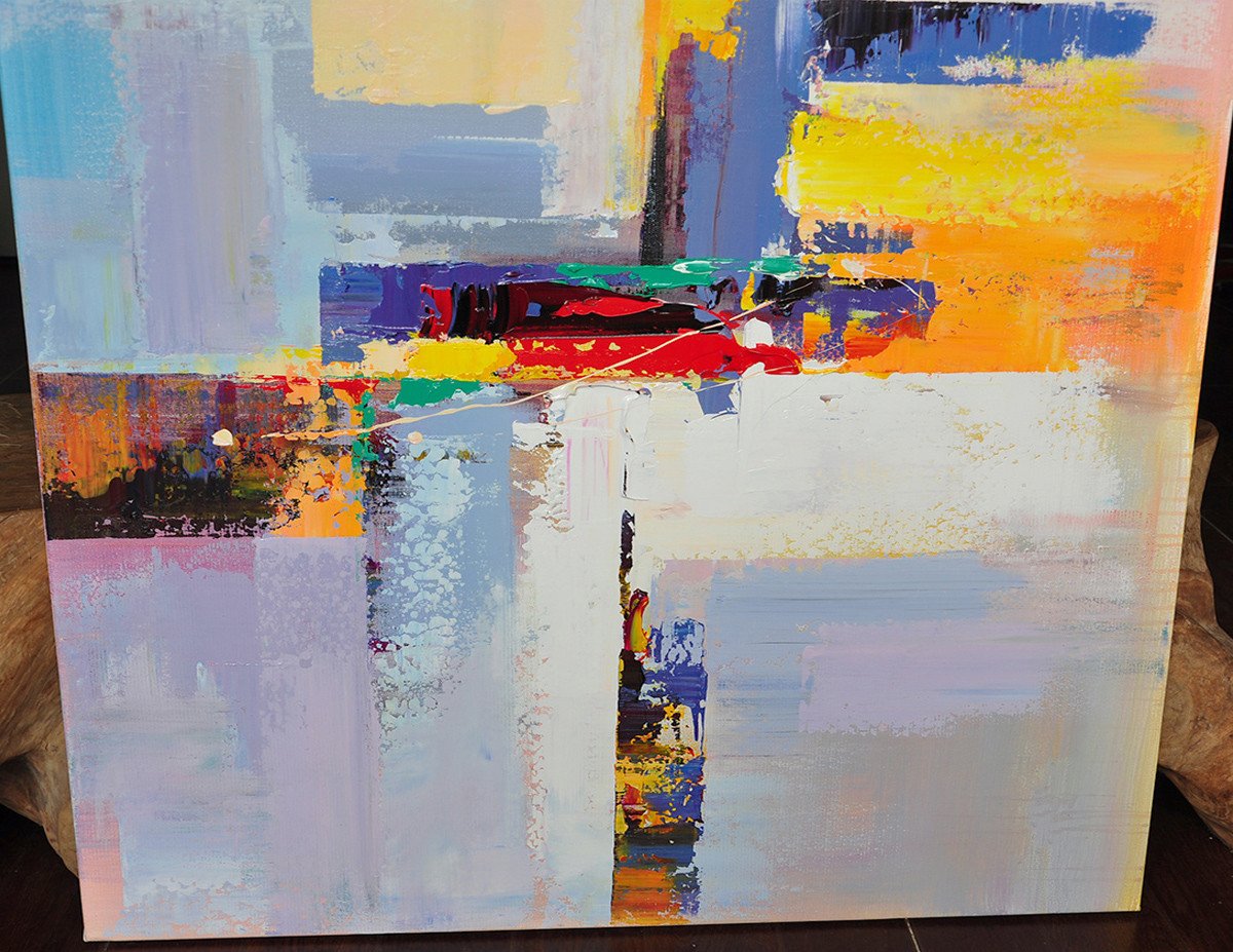 Horizontal Palette Knife Contemporary Art #L30C